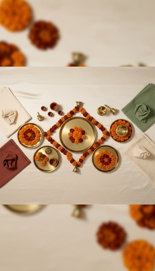 Custom marigold garland decor package